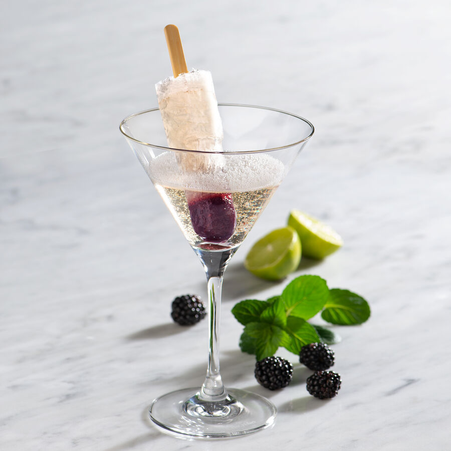 Cassis Prosecco Poptail