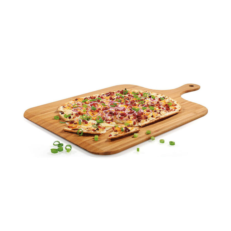 Eckiges Flammkuchen- und Pizzabrett fr backfrisches Servieren