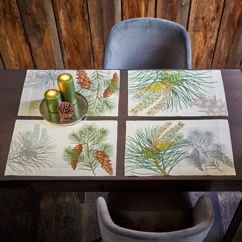 Elegante Leinen-Tischsets aus sizilianischer Traditionsweberei