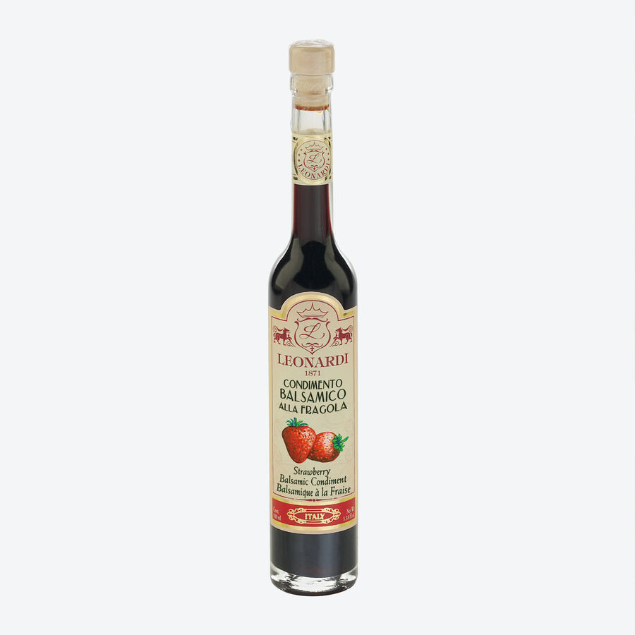 Exklusive Balsamico-Spezialitt mit feiner Erdbeernote