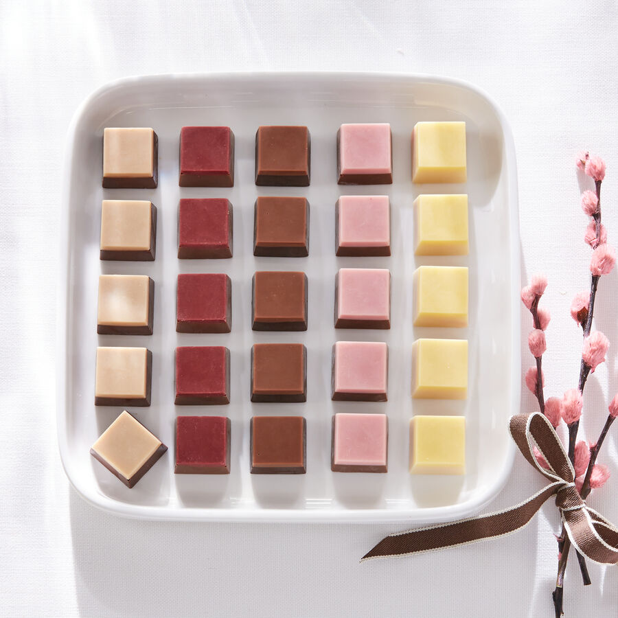 Exquisite Ganache-Pralinen aus feinster belgischer Edelschokolade ...