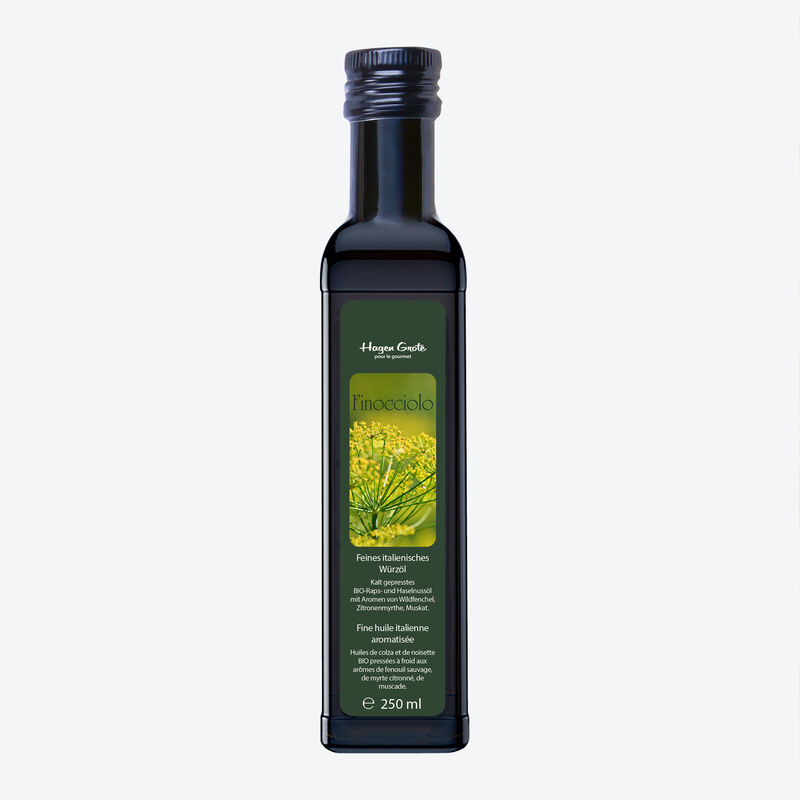 Finocciolo: Einzigartige italienische BIO-Würzöl-Spezialität aromatisiert feine Gemüse,