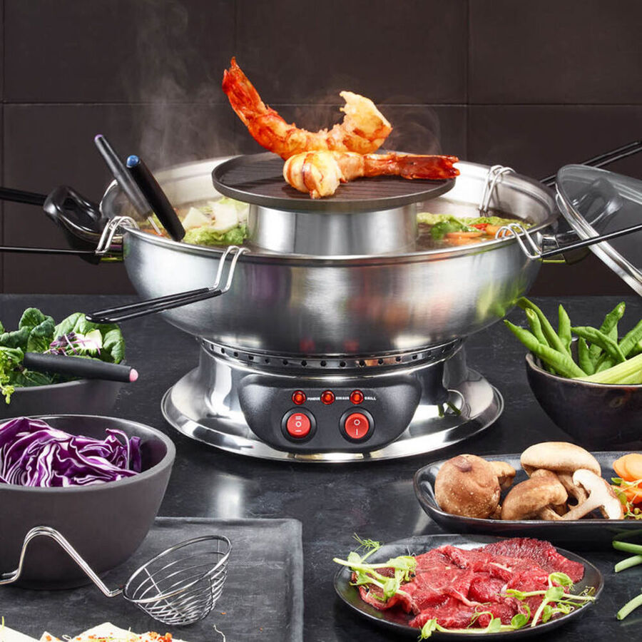 Fondue Chinoise mit zuschaltbarer Grillplatte - Hagen Grote Österreich Shop