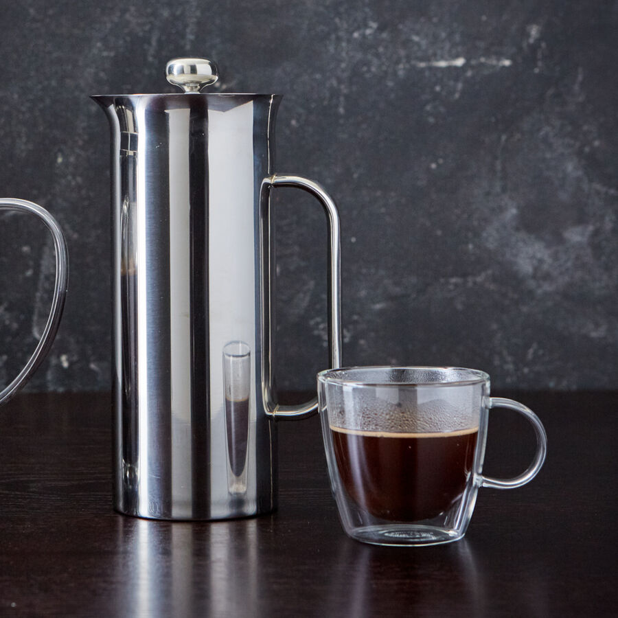 In ,French Press' Handfilter-Edelstahlkanne Kaffee fr Feinschmecker zubereiten