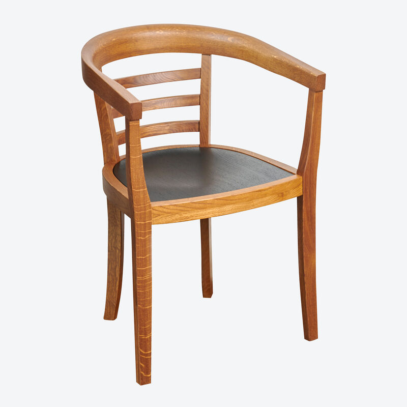 Klassischer Lambert Stuhl aus massiver Eiche, Esszimmerstühle, Küchenstuhl, Wohnzimmerstuhl