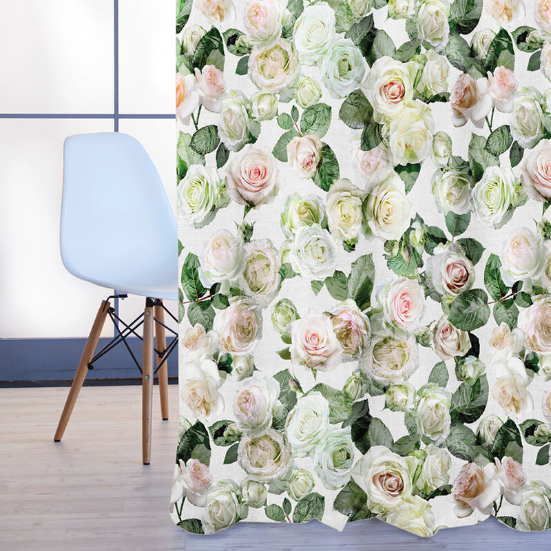 La vie en rose: Eleganter Vorhang in Pastell-Rose