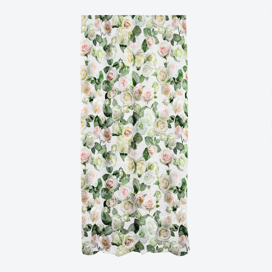 La vie en rose: Eleganter Vorhang in Pastell-Rose
