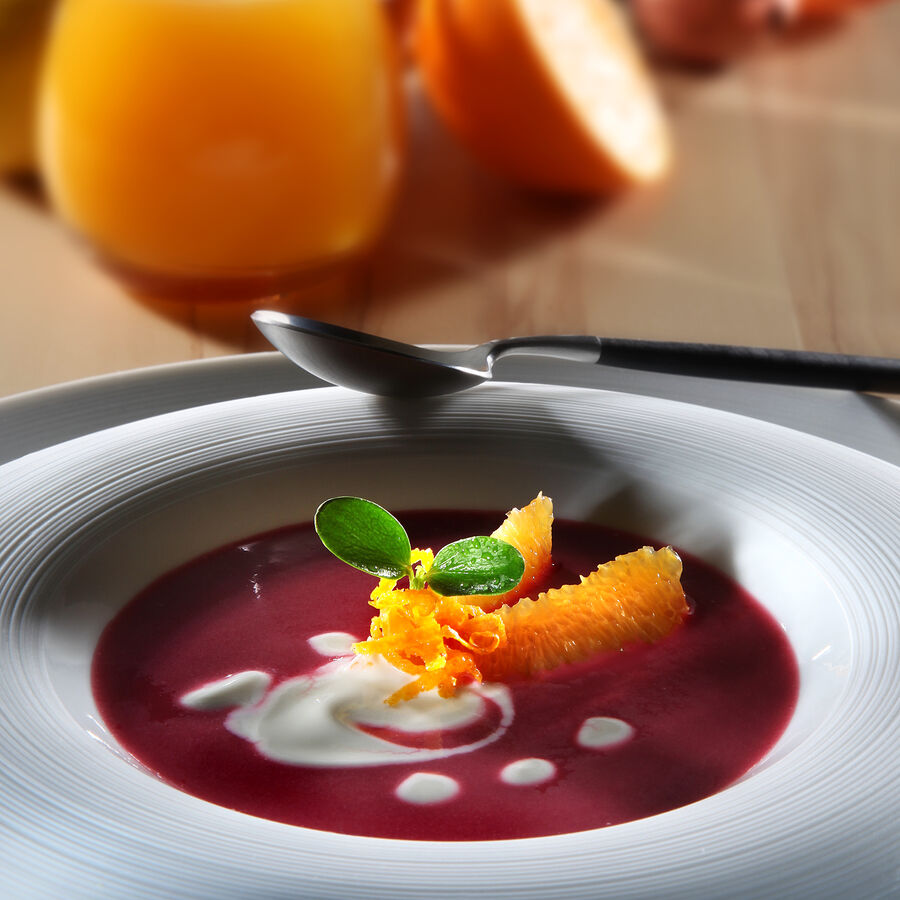 Orangen-Rote-Bete-Suppe