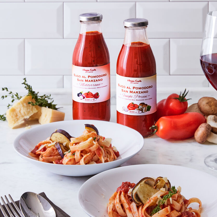 Original neapolitanische Saucen Spezialitt auf San Marzano Tomatenbasis