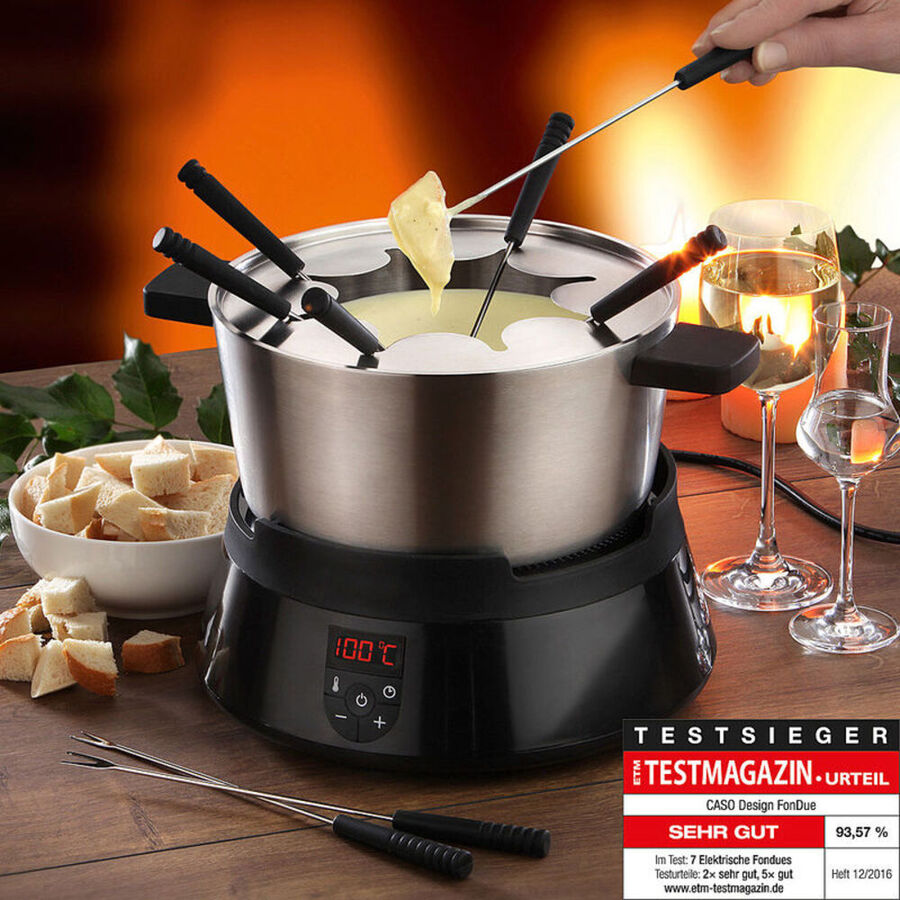 Przises Induktions-Fondue ermglicht sichere, saubere und schnellere Zubereitung