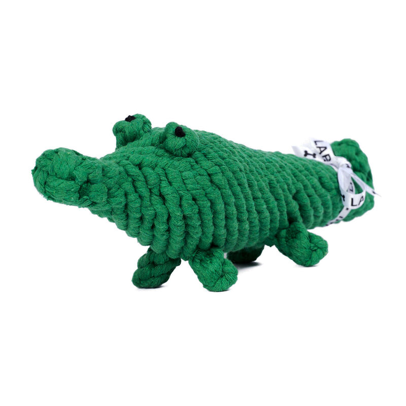 Robustes Hundespielzeug Kalli Krokodil aus zahnpflegendem Baumwolltau