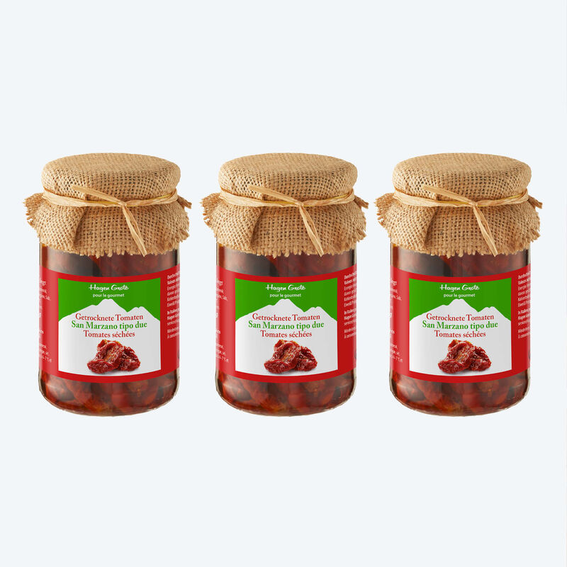 San Marzano tipo due gelten als würzigste getrocknete Tomaten Italiens
