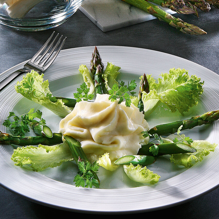 Spargelschaum-Salat