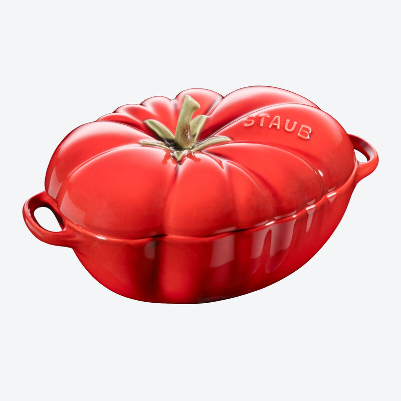 Staub Keramiktopf in dekorativer Tomatenform