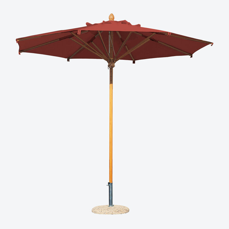 Stilvoller runder Sonnenschirm aus Bella Italia