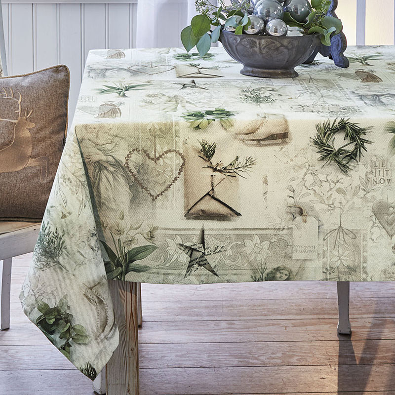 Tischdecken: Tischwsche mit malerischen Wintermotiven