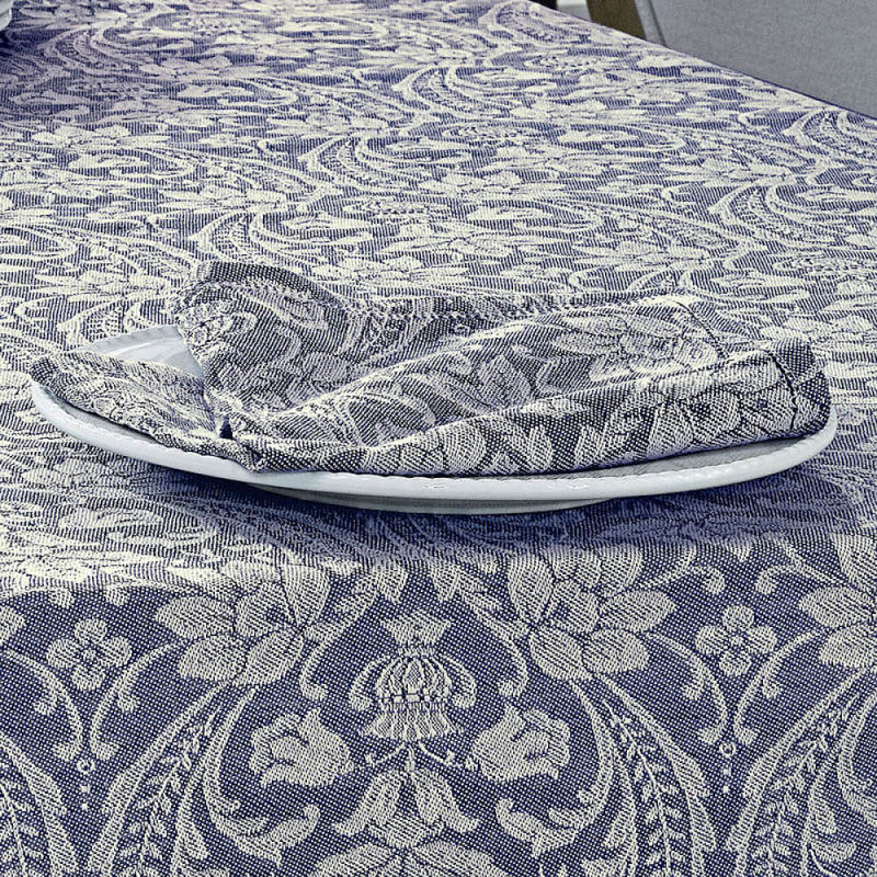 Tischläufer: Renaissance-Dekor auf Jacquard-gewebter Halbleinen-Tischwäsche