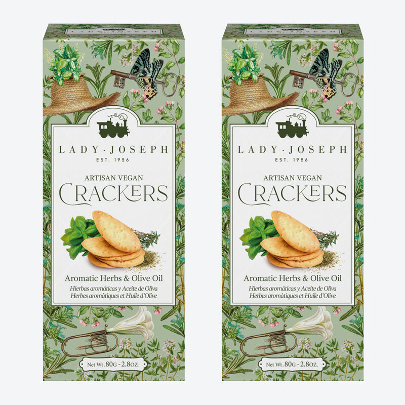Unwiderstehlich: Von Hand hergestellte Kräuter-Cracker