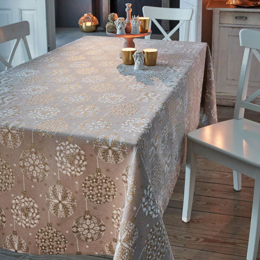 Weihnachtliche Tischdecke mit edlem Glanzeffekt Julia Grote