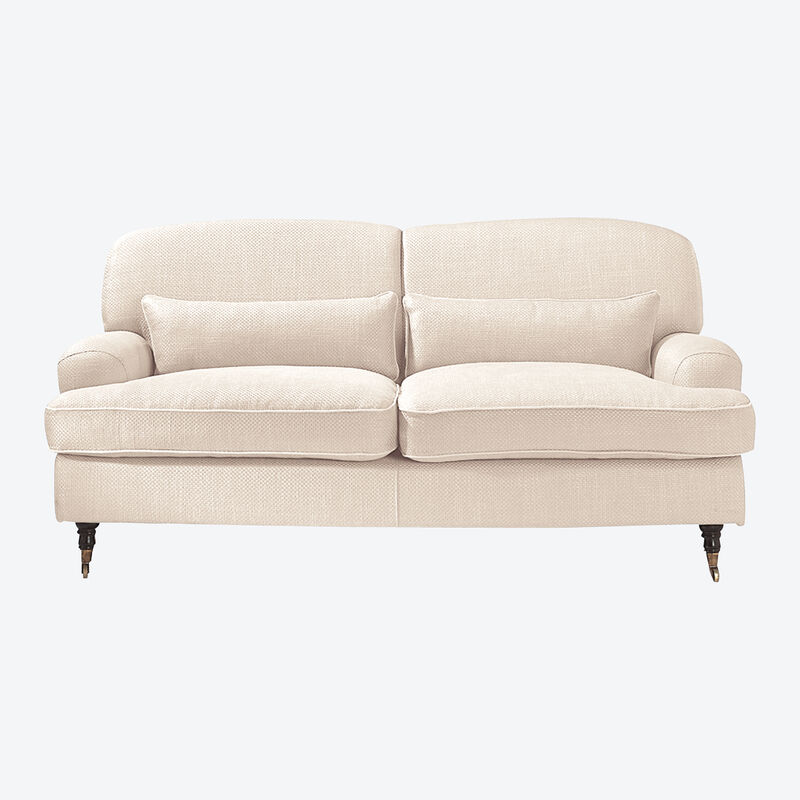 Zweisitziges Lambert Polster-Sofa mit elegant gerundeten Lehnen