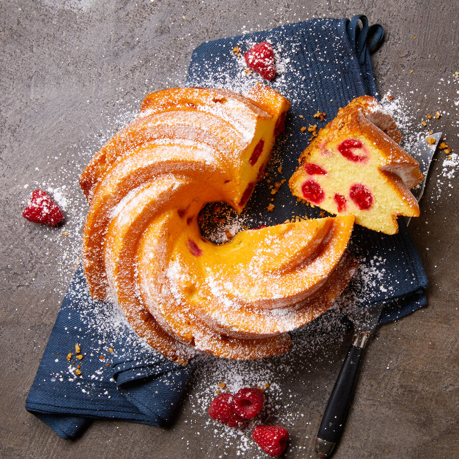 Himbeer Quark Kuchen In Der Spiralbluten Backform Rezept Hagen