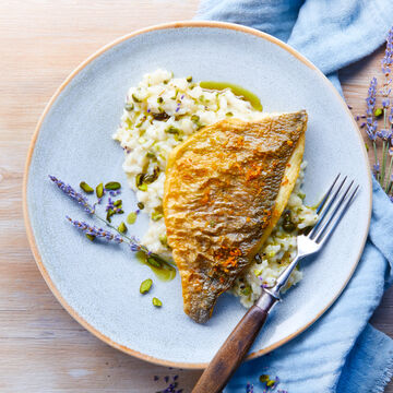 Produktbild für ' Dorade auf Pistazien-Risotto Risotto al pistacchi e orata '