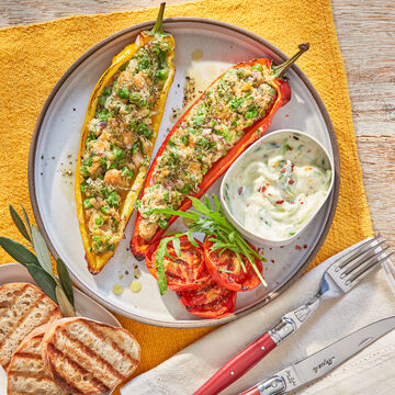 Produktbild für ' Gefüllte Spitzpaprika mit Soja-Tzatziki '