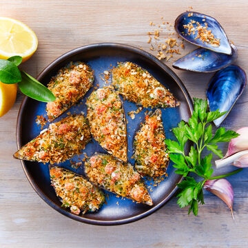 Produktbild für ' Gratinierte Muscheln Cozze gratinate alla siciliana '