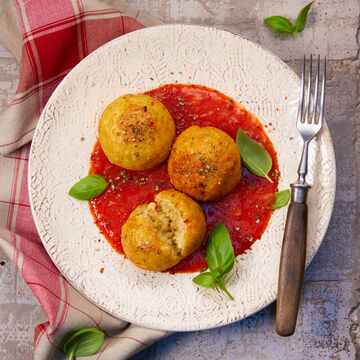 Produktbild für '  Low Carb Blumenkohl Bällchen mit San Marzano Sauce'
