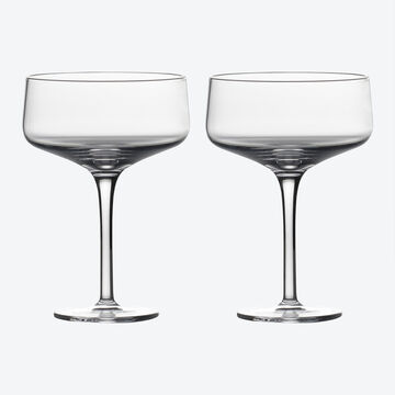 Produktbild für ' Mundgeblasene Cocktail-Kristallgläser: Moderne Eleganz für Ihre Bar'