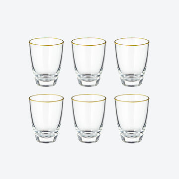 Produktbild für ' Wasserglas Rubens mit spülmaschinenfestem Goldrand'