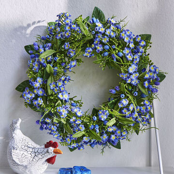 Unverg�nglich bl�hender Vergissmeinnichtkranz