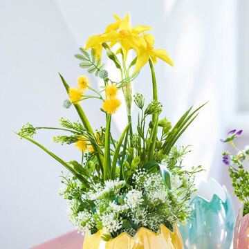 Narzissen-Mimosen Strau�: Kleiner Fr�hjahrsgru� mit gro�er Wirkung