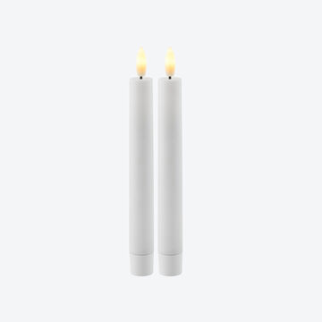 Produktbild für '2er-Set Echtwachs LED-Stabkerzen, 20 cm hoch'