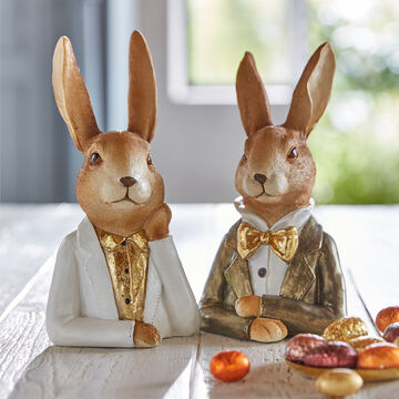 Produktbild für '2er-Set Hasenbüsten als Hingucker in der Osterzeit'