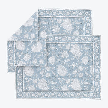 Produktbild fr '2er-Set Tischsets - handbedruckt, 37/50 cm, 100 % Baumwolle'