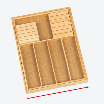 Produktbild für 'Ausziehbarer Besteckeinsatz mit individuell platzierbaren Messerblöcken'