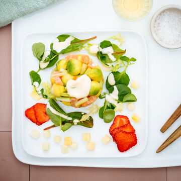 Produktbild für 'Avocado-Lachstatar mit Honig-Senfcreme'