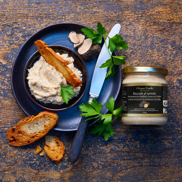 Produktbild für 'Baccalà al tartufo: Venezianische Stockfisch-Creme verfeinert mit Trüffeln'