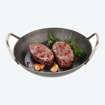 Produktbild für 'Backofen-Servierpfanne: Professionell braten in superleitfähigen Eisenpfannen'