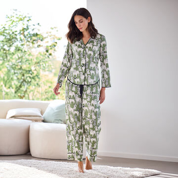 Produktbild für 'Baumwoll-Modal-Pyjama für Hundefreunde'