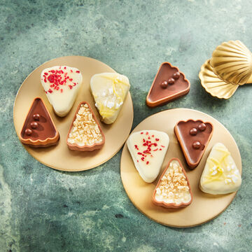 Produktbild f�r 'Belgische Pralinen in Tortenst�ck-Form - handgefertigt, 150 g'