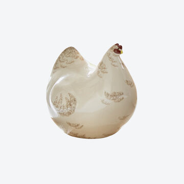 Produktbild für 'Berühmtes Design: Handgefertigte Keramik-Hennen aus südfranzösischer Manufaktur, Keramik Huhn, Gartendeko'