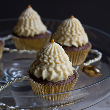 Produktbild für 'Brownie Cupcakes mit Karamell und Spekulatius'