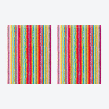 Produktbild f�r 'Caw� Bunte Handt�cher - Waschhandschuh gestreift'