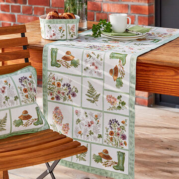 Produktbild für 'Charmanter Gobelin-Tischläufer für Garten und Terrasse'