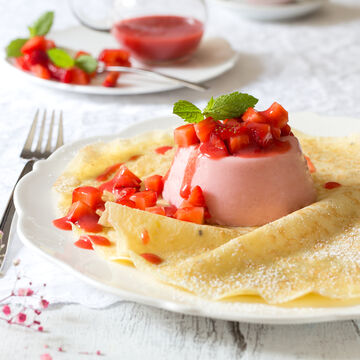 Produktbild für 'Crêpes mit Erdbeertörtchen'