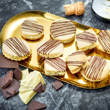 Produktbild für 'Doppelkekse mit Marc de Champagne und Schokoglasur'