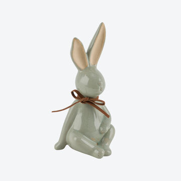 Produktbild für 'Edel glasierter Osterhase mit Schleife'