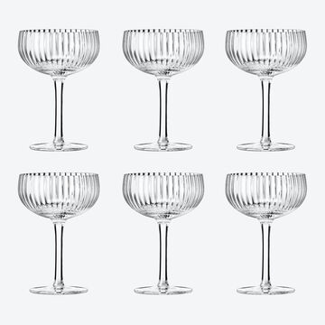 Produktbild fr 'Elegante Cocktailglser in Facettenoptik verzaubern mit funkelnden Reflexen'